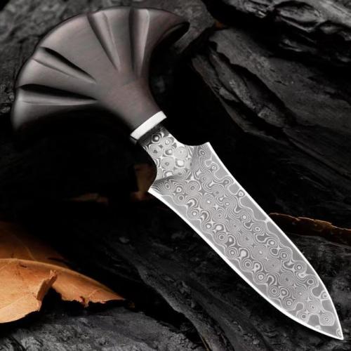 Sakura Push Dagger: Damascus Forged VG10 Steel