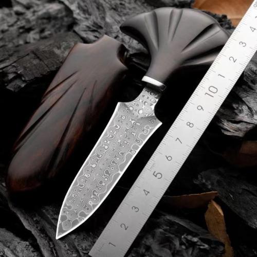 Sakura Push Dagger: Damascus Forged VG10 Steel