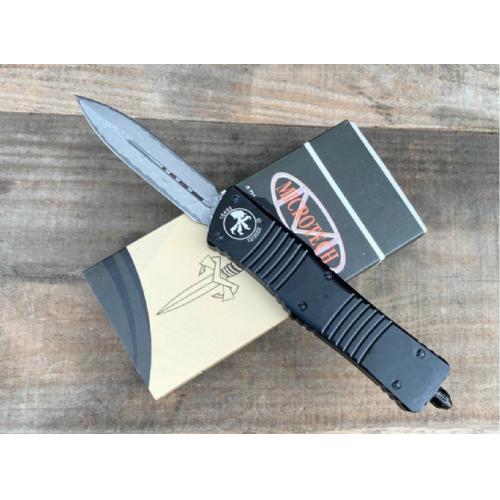 Replica Microtech Hellhound OTF Knife with Damascus Steel
