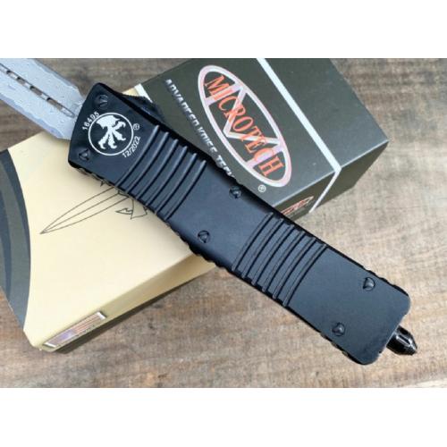 Replica Microtech Hellhound OTF Knife with Damascus Steel