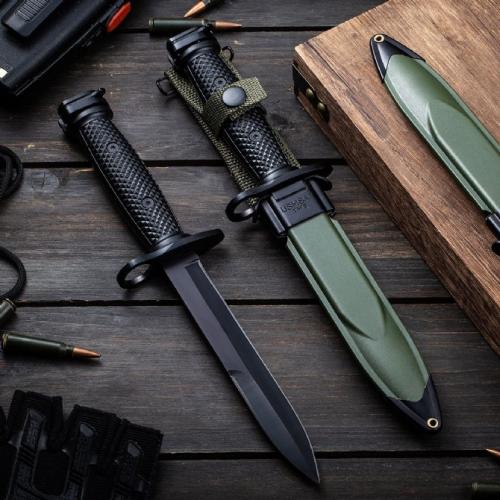 US Military Vietnam War M7 Bayonet with Black Blade