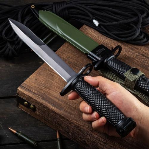 US Military Vietnam War M7 Bayonet with Black Blade