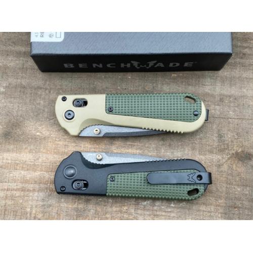 Benchmade 430BK Folding Knife (Black & Yellow Handle)