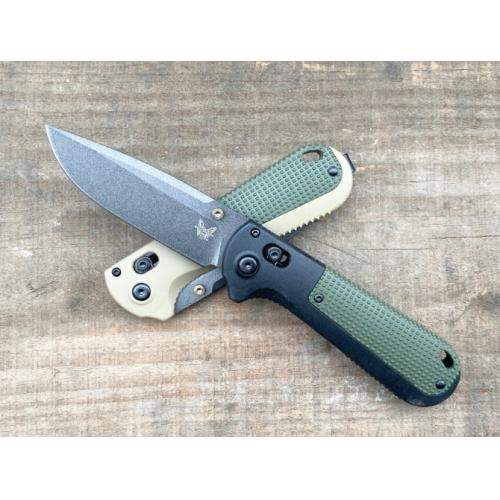 Benchmade 430BK Folding Knife (Black & Yellow Handle)
