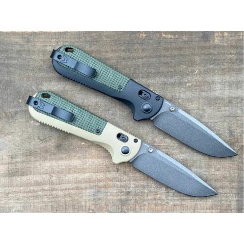 Benchmade 430BK Folding Knife (Black & Yellow Handle)