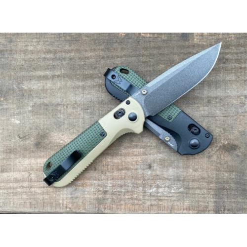 Benchmade 430BK Folding Knife (Black & Yellow Handle)