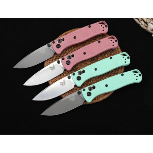 Butterfly 533 Folding Knife - Pink & Light Green Handle