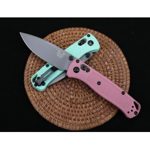 Butterfly 533 Folding Knife - Pink & Light Green Handle
