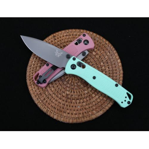 Butterfly 533 Folding Knife - Pink & Light Green Handle