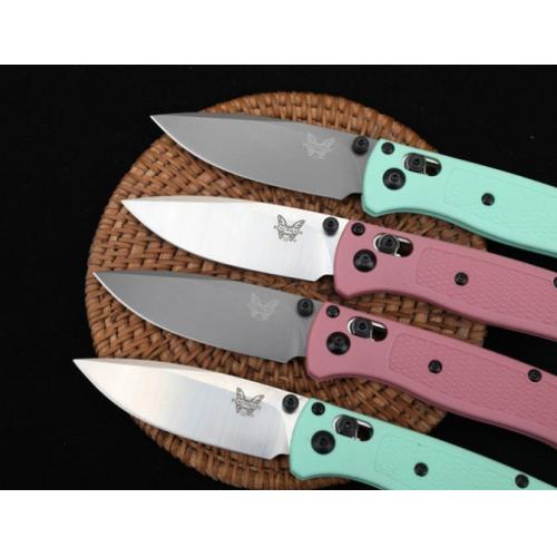 Butterfly 533 Folding Knife - Pink & Light Green Handle