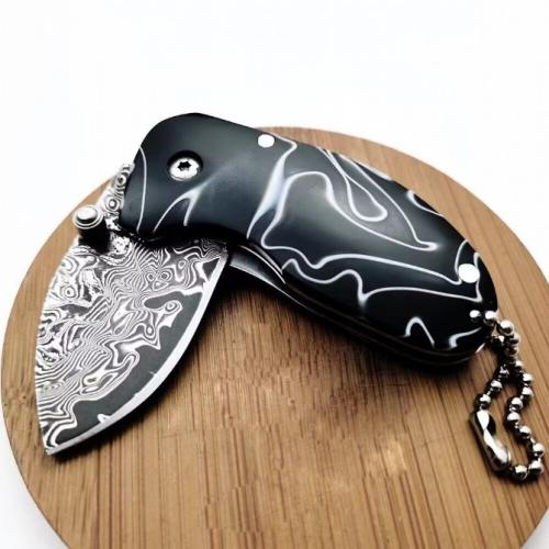 Little Fierce Spider Damascus Folding Knife