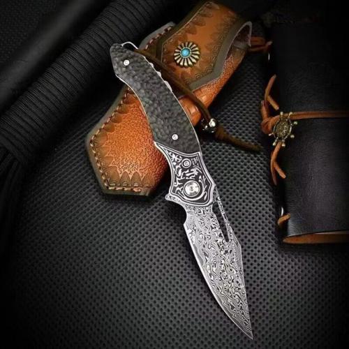 Canglong VG10 Damascus Folding Knife - Export Edition