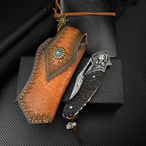 Canglong VG10 Damascus Folding Knife - Export Edition