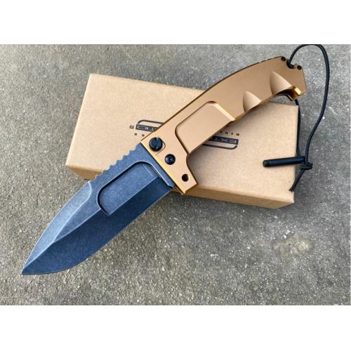 Extrema Ratio Raoll Survival Folding Knife with Yellow Handle