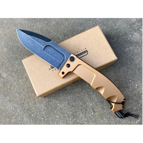 Extrema Ratio Raoll Survival Folding Knife with Yellow Handle