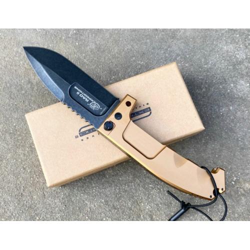 Extrema Ratio Raoll Survival Folding Knife with Yellow Handle
