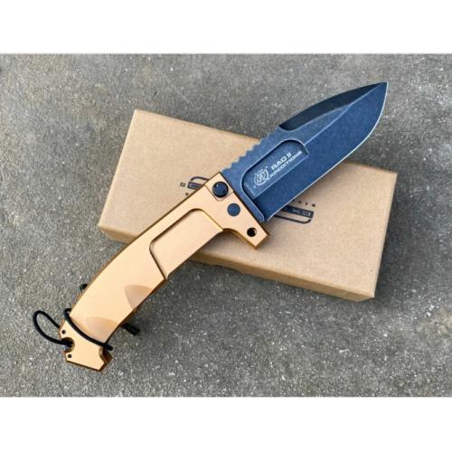 Extrema Ratio Raoll Survival Folding Knife with Yellow Handle