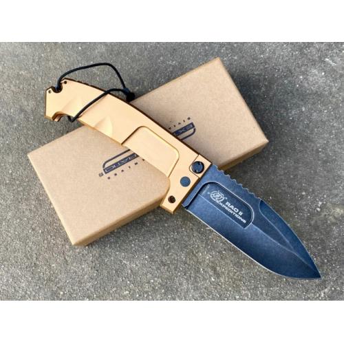 Extrema Ratio Raoll Survival Folding Knife with Yellow Handle