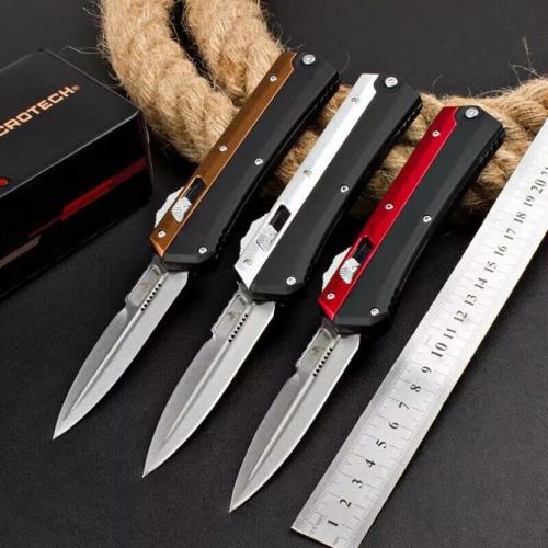 Introducing the New Microtech Ultratech OTF Knife with a Zinc-Aluminum Handle.