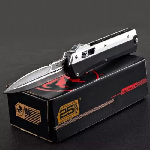 Introducing the New Microtech Ultratech OTF Knife with a Zinc-Aluminum Handle.