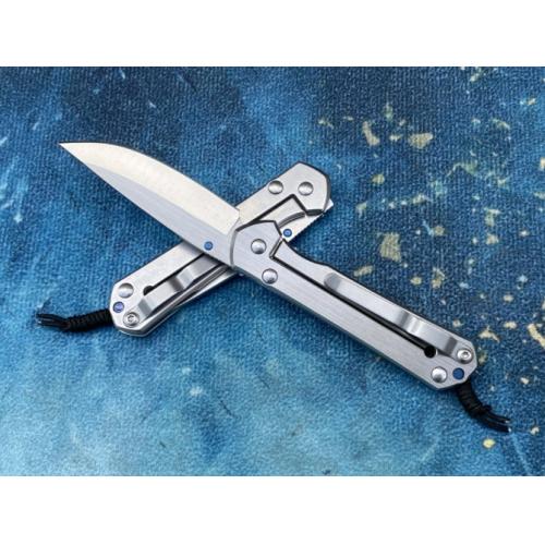 Classic - ChrisV Little Shark Folding Knife with Steel Handle
