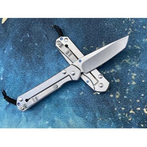 Classic - ChrisV Little Shark Folding Knife with Steel Handle