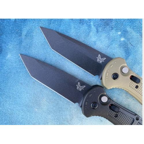 Butterfly 9071BK Claymore Side-Open Folding Knife with Nylon Fiber Handle - Plain Edge