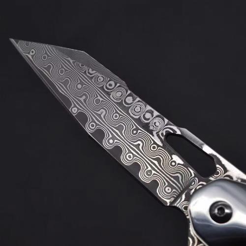 LUOKESI SULONG VG10 Damascus Quick-Open Folding Knife