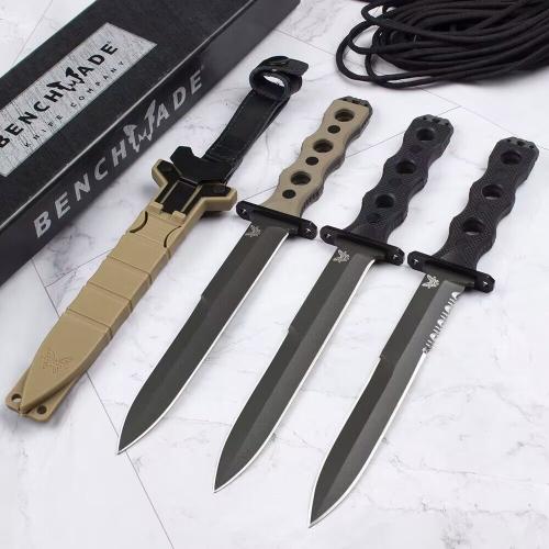 Introducing the new Benchmade 185BK SOCP Tactical Fixed Blade, featuring a durable G10 handle.