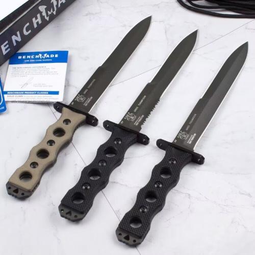 Introducing the new Benchmade 185BK SOCP Tactical Fixed Blade, featuring a durable G10 handle.