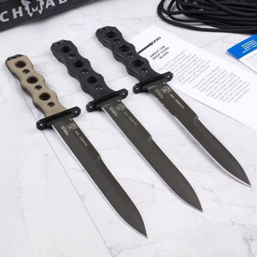 Introducing the new Benchmade 185BK SOCP Tactical Fixed Blade, featuring a durable G10 handle.