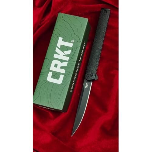 Introducing the 2023 CRKT-7097 Folding Knife in Satin White & Black Titanium.