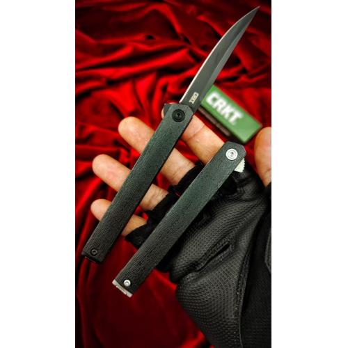 Introducing the 2023 CRKT-7097 Folding Knife in Satin White & Black Titanium.