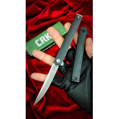 Introducing the 2023 CRKT-7097 Folding Knife in Satin White & Black Titanium.