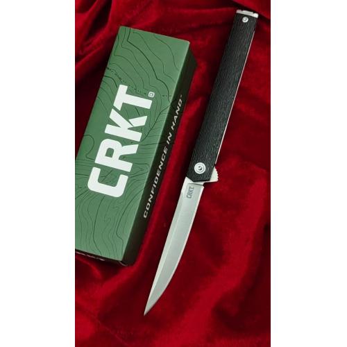 Introducing the 2023 CRKT-7097 Folding Knife in Satin White & Black Titanium.