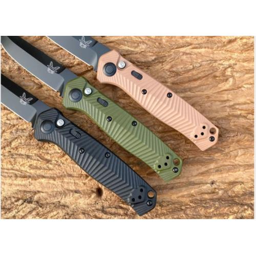 Benchmade 8551BK Side-Opening Folding Knife with G10 Handle