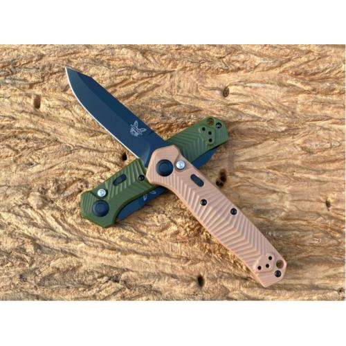 Benchmade 8551BK Side-Opening Folding Knife with G10 Handle