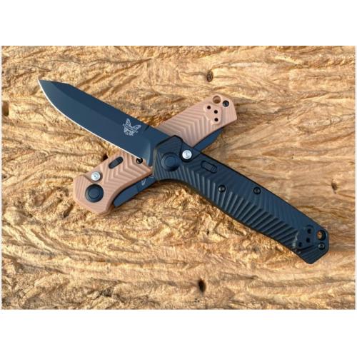 Benchmade 8551BK Side-Opening Folding Knife with G10 Handle