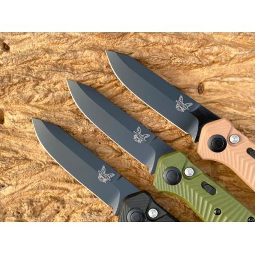 Benchmade 8551BK Side-Opening Folding Knife with G10 Handle