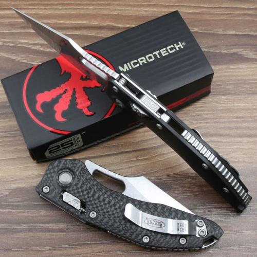 Microtech Stitch-Ramloc Carbon Fiber Folding Knife