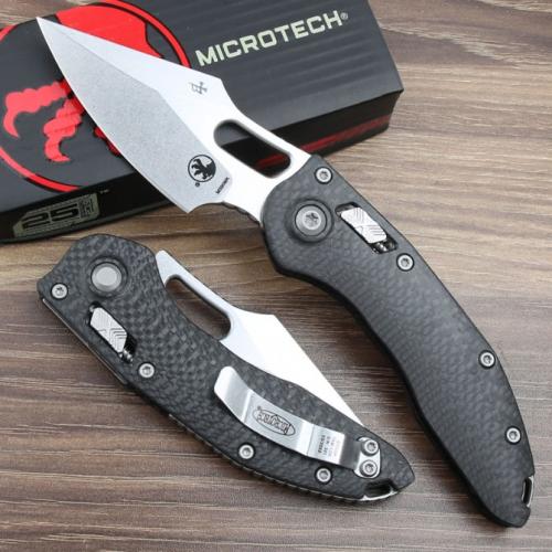 Microtech Stitch-Ramloc Carbon Fiber Folding Knife