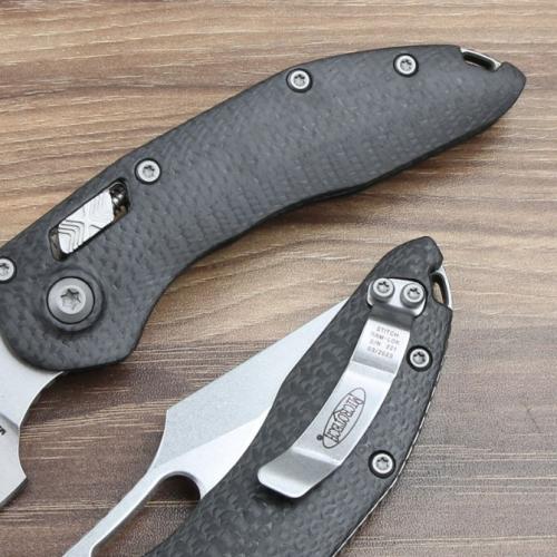 Microtech Stitch-Ramloc Carbon Fiber Folding Knife