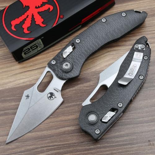 Microtech Stitch-Ramloc Carbon Fiber Folding Knife