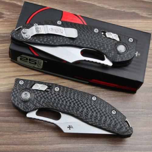 Microtech Stitch-Ramloc Carbon Fiber Folding Knife