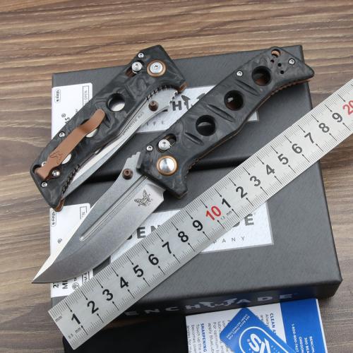 BENCHMADE 273-03 Folding Knife with Carbon Fiber Handle