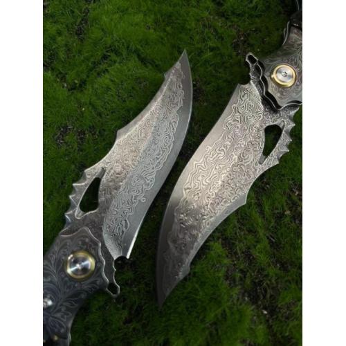 Hawkeye Damascus Folding Knife