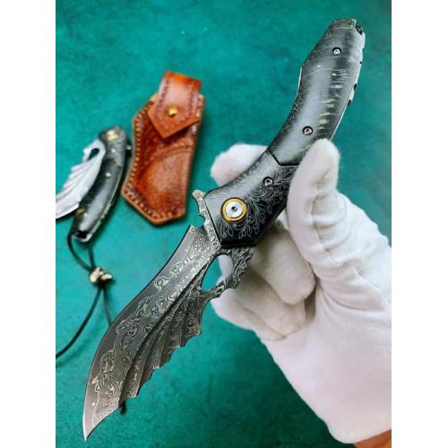 Night Demon Blade: Quick-Open Folding Knife