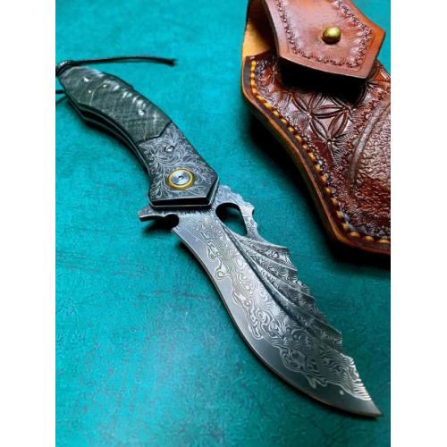 Night Demon Blade: Quick-Open Folding Knife