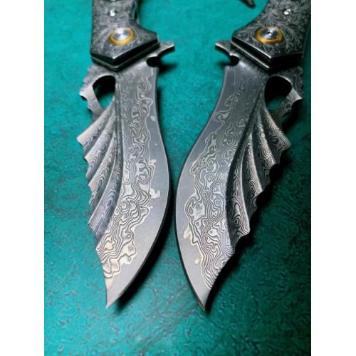 Night Demon Blade: Quick-Open Folding Knife
