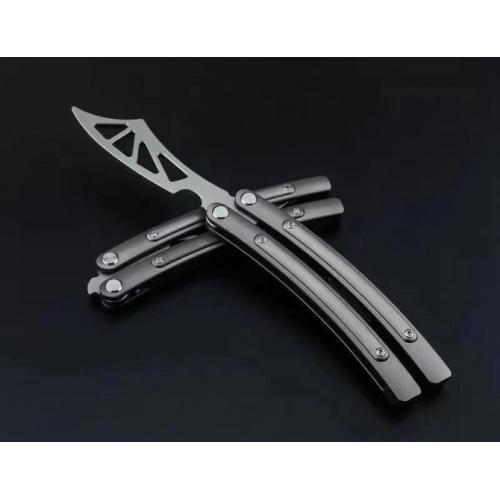 CSGO Titanium Butterfly Knife (Curved Blade)